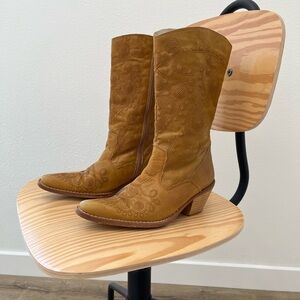 Classic Tan Leather Boots